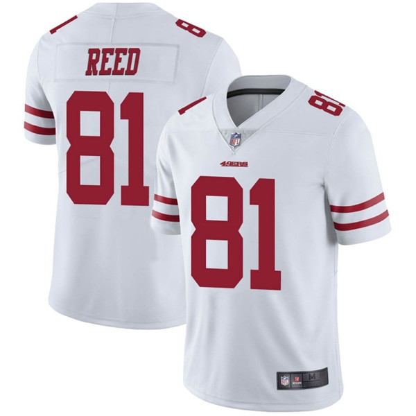 Men's San Francisco 49ers #81 Jordan Reed White Vapor Untouchable Limited Stitched NFL Jersey